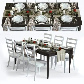 C b traditional holiday table